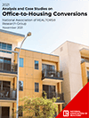 Cover of the Analysis and Case Studies on Office to Housing Conversions report